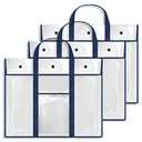 GAMENOTE 3 Pack Large Poster Storage Bag (31.5"×25.5") Bulletin Board Holder Art Portfolio Container for Teachers Classroom Organization for Anchor Chart Paper for Kids Artwork