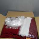 Watato Santa Suit Adults Men Santa Claus Costume 10Pcs Deluxe Professional Velvet Adult Christmas Outfit Holiday Cosplay Set (Large)