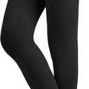EMEM Apparel Women's Solid Colored Opaque Microfiber Footed Tights (Black)