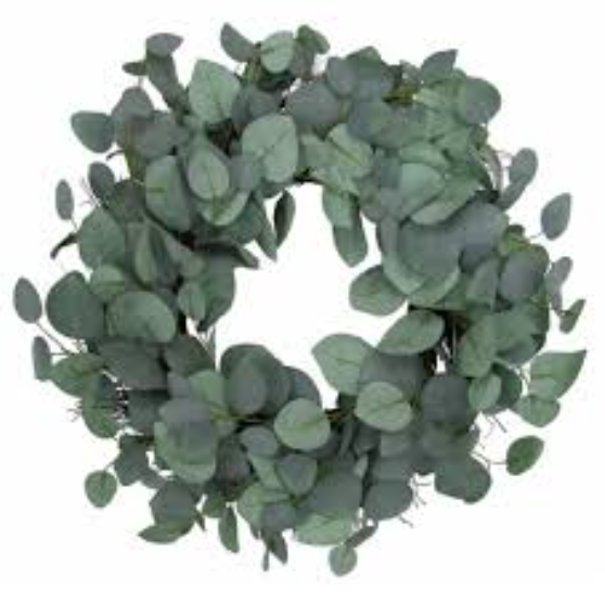 24in. Eucalyptus Leaf Wreath