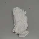 3 Pairs White Cotton Gloves for Dry Hands Eczema SPA Moisturizing - Work Glove Liners for Serving Costume Inspection