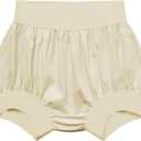 EEOST Adult Diaper Cover, Leakproof Waterproof Reusable Plastic Pants Noiseless & Comfortable Protection for Men and Women (XL, Beige)