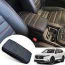 ANMOSVO for Honda CRV 2026 2025 2024 2023 Center Console Cover - Soft Armrest Pad Middle Console Cover for Honda CRV LX EX Sport Hybrid EX-L Sport Touring Hybrid Accessories(Orange Stitches)