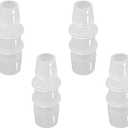 1/2" to 1/4" Hose Barb Reducer Pipe Fittings Adapter Plastic Joint connector Splicer Mender for Aquarium Household Transport Fuel Gas Liquid Air (Pack of 4)