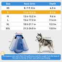 Upgraded Dog Cone Collar for Dogs After Surgery, Soft Breathable Pet Recovery Collar with Double-Layer Design, Adjustable Dog Cone Collar for Small Dogs, Elizabethan Collar (S, Blue)