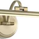 Antique Bronze Picture Light for Wall,Dimmable Painting Light,16 Inch Hardwired Picture Frame Lights,9W 3000K Warm White,Art Lighting Display Lamps,Rotatable Full Metal Gallery Light