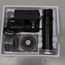 4.8IN Longer Electric Foot Callus Remover with 80pcs Sandpaper Discs, Professional Aluminum Callus Remover for Feet, Stepless Speed Control Pedicure Tools for Dead Skin (Black)