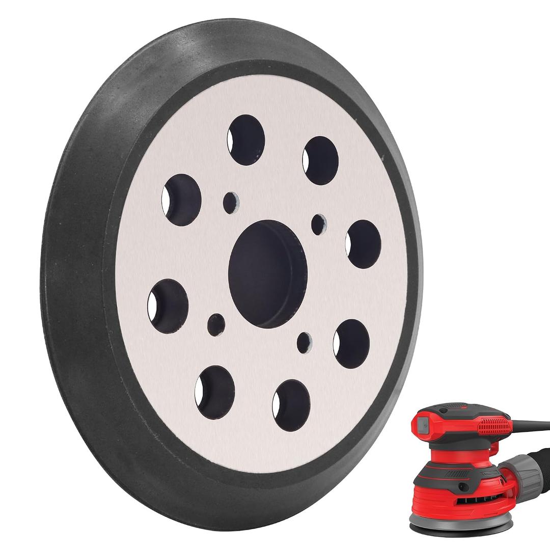 5 Inch 8 Hole Replacement Metal Sander Pad Compatible with Craftsman, Hook and Loop Sander Backing Pad for 315.112170 315.116940 315.116950 315.112180 315.279870 ROS Model 315 Random Orbital Sander