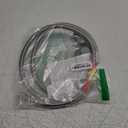 GasSaf 6FT Propane Regulator Hose with Gauge, Grill Regulator Hose QCC1 Connection for Most LP Gas Grill, Heater, and Fire Pit Table, 3/8" Female Flare Nut (Silver)