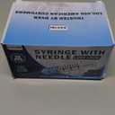 50PCS 3ml Syringe with Needle for Scientific Labs Measuring - 23g 1 Inch Needle Syringe - Individually Packaging