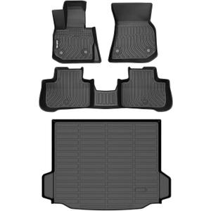 AIPOIL Floor Mats & Cargo Liner Set for 2018-2024 BMW X3 G01/M40i/30i/M (Not fit car Without Spare tire & X3 30e) All Weather Protection TPE Car Full Set Custom Car Mats Accessories - Black