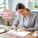 2 x Monthly Planner 2026-2027, 2026 Calendar 18 Months Planner, January 2026 - June 2027, 8.5" x 11", 2026 Academic Calendar Hard PVC Cover with Spiral Bound, Perfect for School & Office for Women & Men (Gradient Pink)