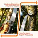 AgiiMan 30FT Reach Pole Saws for Tree Trimming, Pole Saws with 5-24FT Telescoping Extension Pole Pruning Pole Saw with 24" Blade Manual Pole Saw for Tree Pruning Forestry Yard Garden, and Patio