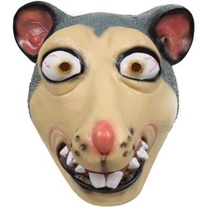 Rat Costume Mask for Adult Cute Rat Halloween Costume Funny Animal Mouse Costume Latex Mask