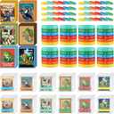 Ecally 36 Pcs VBS 2026 Silicone Wristbands with Rainforest Falls Animal Cards Christian Rubber Bracelets Set Religious Party Gifts Bulk for Christian Missionaries Sunday School Church Group Supplies