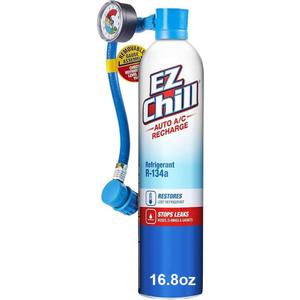 Auto A/C Recharge Kit, Includes Charging Hose with Gauge - 16.8 OZ
