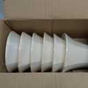 Wellmet Chandelier Shades, ONLY FOR CANDELABRA BULBS, Clip-on Fitter Lamp Shades, 3" X 6" X 5", 6 pcs Set