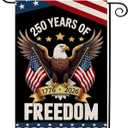 250 Anniversary Usa Garden Flags for Outside, 250 Anniversary USA Flag with Eagle Design, 1776-2026 Patriotic 4th of July Decorations Yard Sign Double-Sided Waterproof Flag 12x18 Inch 250 Year American Flag