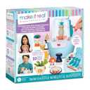 Make It Real Mini Pottery Studio - 26-Piece DIY Pottery Kit with Mess-Free Air Dry Clay - Create 10 Miniature Projects, Beginner to Master Levels - Innovative Centering Tool - Great for Kids Ages 8