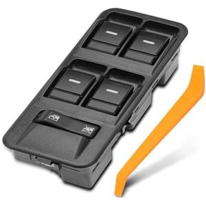 YHTAUTO Master Power Window Switch Driver Side Replacement for 2006 Range Rover Sport, 2005-2006 Land Rover LR3, 6+8+2 Pins, Window Control Switch Black