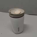 Owala SmoothSip Slider Insulated Stainless Steel Coffee Tumbler, Reusable Iced Coffee Cup, Hot Coffee Travel Mug, BPA Free 12 oz, Vanilla Bean