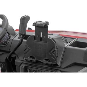 Rough Country Center Console Storage Box with Phone Tablet Holder for Polaris Ranger UTV