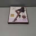 2 x ZIHUA 2 Pairs Sheer Tights for Women, 20 Denier Control Shaping Nylon Ladies Clear Pantyhose S-XL Black Nude (M)