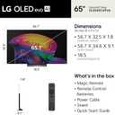 LG 65-Inch Class OLED evo AI 4K C6 Series Smart TV w/Dolby Atmos, Dolby Vision, HDR10, AI Super Upscaling 4K, Filmmaker Mode, Wow Orchestra, Compatible with Alexa (OLED65C6PUA, 2026)