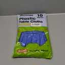 Pureegg Plastic Table Cloth Disposable 10 Pack, 84'' Round Table Cloths, Graduation Decorations Class of 2025, Graduation Party, Tablecloths, Round, Plastic Cover, Leakproof & Sturdy, Navy Blue