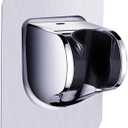 Shower Head Holder Strong Adhesive Adjustable Handheld Shower Wand Holder No Drilling Wall Mount Bracket (Silver)