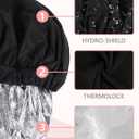 Years calm Heat Cap For Deep Conditioning Shower CapReusable Three-Layer Structure Waterproof Hair Cap  Applicable Tofor Bathing, Hair Care, And Other Uses (Black, One Size)