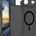 2 x Magnetic Case for iPhone Air 6.5'',[Compatible with Magsafe][Heavy Duty Shockproof] [Military Grade Drop Protection][Non-Slip] Rugged Durable 2-Layer Hard Bumper Phone Cover-Matte Black