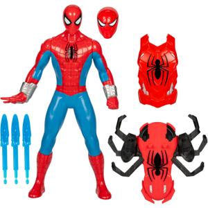 Marvel Spider-Man Thwip Blast Spider-Man Action Figure with Accessories, 11-Inch-Scale Super Hero Toys for Kids Ages 4 and Up
