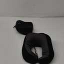 Adjustable Travel Pillow for Neck Support & Comfort, Lightweight Memory Foam Travel Neck Pillow for Sleeping - Washable & Breathable Plane Pillow for Traveling with Eyemask, Earplug & Carry Bag (Cosmic Black)