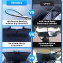 2026 Upgraded Nmoiss Car Windshield Sun Shade [Dot Matrix Reflective Coating] Extended Edge No Light Leakage Design Cooling Protect Car Interior from UV Damage Small
