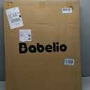 Babelio Baby Gate for Stairs, Kitchen & Doorways, No Bottom Bar| Easy Installation| One-Handed Operation| Auto-Close| Hardware Mount (Drill Needed) Safety Dog Gate (White - B17, 24-39" W, 28" H)