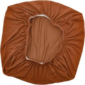 Jacquard Stretch Sofa Cushion Cover Elastic Reusable Washable Armchair Slipcover for Single Seater Couch Protective Sofa Seat Slipcover in Light Coffee 4 ct