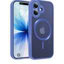 Magnetic for iPhone 17 Case, [Anti-Slip] [Military-Grade Drop Protection] [Camera Protection] Skin-Friendly Slim Translucent Shockproof Protective for iPhone 17 Phone Case, Cobalt Blue