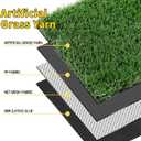 LFL Artificial Grass Turf 4 Feet X 6 Feet, 1.2" Height Indoor/Outdoor Synthetic Turf Grass with Drainage Holes, Perfect Artificial Fake Grass Mat for Pet Garden Balcony Landscape Decoration