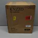 KNZZO Air Mattress Full with Built-in Pump, Blow Up Mattress with Soft Flocked Top, Leakproof Inflatable Mattress, Foldable Waterproof Air Bed for Home, Guests, Camping, with Storage Bag (Deep Blue)