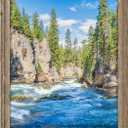 Rustic 24x36 Picture Frame, Reclaimed Barnwood Photo Frame with Plexiglass, Distressed Natural Wood Frame for Wall Mount, Farmhouse Country Home Office Cabin Dcor