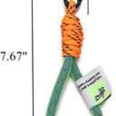 PHAETON 16PCS Multicolor Braided Rope Keychain with Carabiner, 7.67'' Long, 210g for Backpack, Keychain