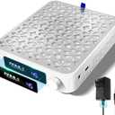 NXJ INFILILA Nail Dust Collector Upgrade Professional 4500RPM Nail Vacuum Fan Vent Dust Collector, Adjustable Speed Portable Dust Collector Nail Tech for Acrylic Nail Polishing Manicure Salon Home