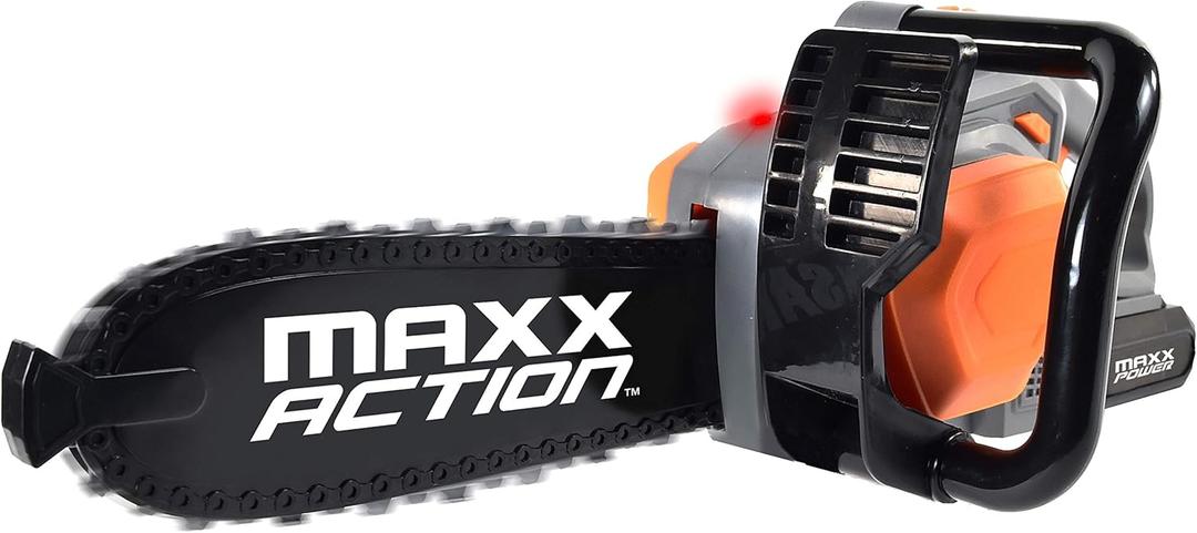 Sunny Days Entertainment Maxx Action Power Tools Chainsaw  Construction Tool with Lights and Sounds | Pretend Play Toy for Kids Sunny Days Entertainment Maxx Action Power Tools Chainsaw  Construction Tool with Lights and Sounds | Pretend Play Toy for Kids