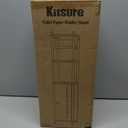 Kitsure Toilet Paper Holder Stand  Compact Bathroom Storage Cabinet for Extra Rolls and Small Items, Bathroom Organizers and Storage for Small Spaces, Over The Toilet Storage Cabinet, 31.0" H, White