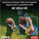 Lorex 4K 8MP Wi-Fi 6 Spotlight Security Camera | Indoor/Outdoor | Color Night Vision | Smart Motion Detection | 32GB Local Storage | 2-Way Talk | IP65 Rated | No Monthly Fees | White