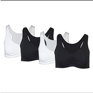 Gildan Women's Seamless Wirefree Comfort Bra, 3 Pack, Large