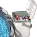 Truwild Pool Cooler, Insulated Hard Cooler 11 QT for Above-Ground Pools, Portable Ice Chest with Handle for Soft-Sided Oasis Backyard Swimming Pool, Poolside Cooler for Beach, SPA & Outdoor Parties