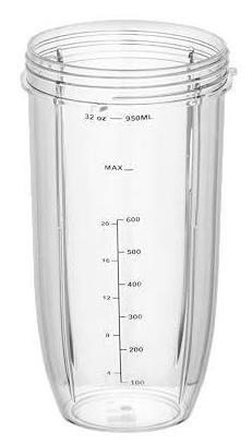 Wonder Star 32oz Replacement Cup for NutriBullet 600W & 900W | Compatible Blender Jar (Pack of 1) | BPA-Free Polycarbonate, 4 Grip Lines, Durable & Leak-Proof Design
