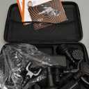 LifePro Sonic Pro Handheld Electric Massage Gun  Deep Tissue Percussion Massager Gun with 10 Speeds & 9 Heads  Muscle Massager for Athletes Back, Legs, Arms (Black)